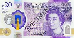 2020 New Polymer Issue Bank Of England Currency £20 Vingt Livres Billets De Banque