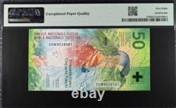 2020 Suisse 50 Francs P77d BILLET MONNAIE UNC PMG 68