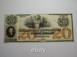 20 $ 18 Nouvelle-Londres Connecticut Billet de banque de monnaie obsolète Reste UNC+