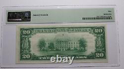 20 $ 1929 Delaware Ohio OH Billet de Banque de Monnaie Nationale Ch. #243 UNC50EPQ PMG