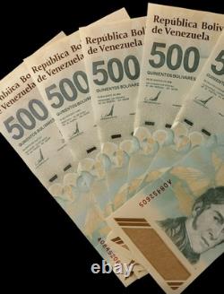 20 x VENEZUELA 500 DIGITALES 2023 UNC NOUVEAU 500 ? Millions de Bolívares COA Inclus