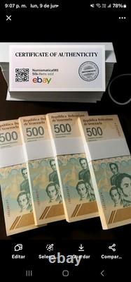 20 x VENEZUELA 500 DIGITALES 2023 UNC NOUVEAU 500 ? Millions de Bolívares COA Inclus