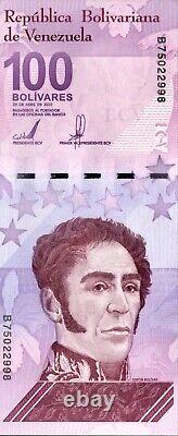20pcs x 2021 Billets UNC Venezuela 100 Bolivares Digitales Monnaie-Billet
