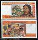 2500 Francs 2500 Madagascar P81 1998 X 100 Pcs Bundle Lot Unc Monnaie Des Billets