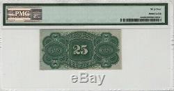 25 Cent Quatrième Numéro Fractional Postal Monnaie Fr. 1303 Pmg Certifié Cu 64 Unc