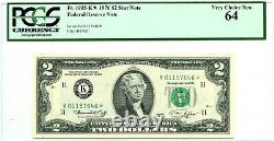 $2 Dollars 1976 Réserve Fédérale Star Dallas Ch Unc Lucky Valeur De L'argent 225 $