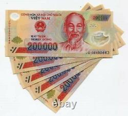 2 Millions De Dong Vietnamiens 10 X 200 000 Billets Vnd Unc (nouvelle Monnaie Du Vietnam)