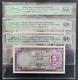 3pcs 1981 Chine Macao 50 Patacas Billet De Banque Monnaie Unc Pmg 63 66 68