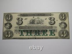 3 $ 18 Newport Rhode Island Billet de banque de monnaie obsolète Nouvelle-Angleterre UNC+++