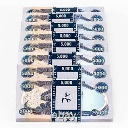 40 X 5 000 Dinars Iraquiens 5k Non Circulés 200 000 Iqd Total 2003 Iraq Monnaie