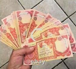 4 X 25 000 Billets De Banque Dinars Iraquiens Cnu = 100 000 Dinars (iqd) Monnaie / Monnaie