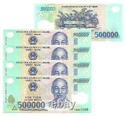 500 000 Dong Vietnam = 1 X 500 000 Unc Billet De Banque Vietnamien! Monnaie Viet Nam