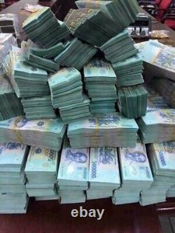 500 000 Dong X 10 Billets de Banque 5 Millions de Monnaie Vietnamienne Vnd Non Circulée en Notes Polymères.