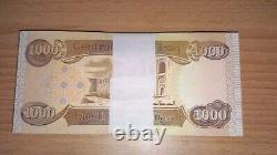 500 Pcs Irak 1000 DINARS Nouveaux 2018 5 BUNDLE UNESCO UNC Billet de Monnaie Irakien