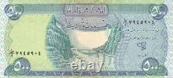 50 000 Nouveaux Dinars Irakiens, 100 X 500 Dinars Iqd Notes Unc Argent Iraq Devise Active