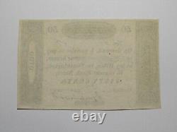 $. 50 1819 Worthington Ohio OH Monnaie Obsolète Billet de Banque Banque de Cincy UNC