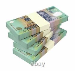 5 000 000 VND 500 000 Dong Viet Nam x 10 Billets de banque du Vietnam Neuf Gros