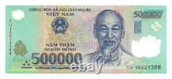 5 000 000 VND 500 000 Dong Viet Nam x 10 Billets de banque du Vietnam Neuf Gros