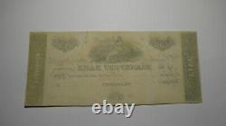 $5 18 Frankfort Kentucky Ky Note De Banque De Devises Obsolète Bill Restant Unc+++