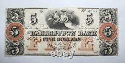 5 $ 18 Hagerstown Maryland MD billet de banque en monnaie obsolète UNC