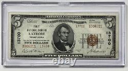 5 1929 Latrobe Pennsylvania Ap Banque Nationale De Devises Note Bill Ppq Unc. N°2689