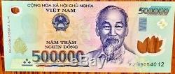 5 M Dong Banknote = 10 X 500000 500000 Dong Vietnam Monnaie Billet Unc