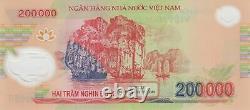5 X 200.000 Vietnam Dong Unc Billets De Banque 1 Million Vnd Argent Monétaire Vietnamien