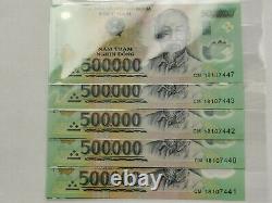 5 X 500 000 Vnd Vietnam Monnaie Billets Unc
