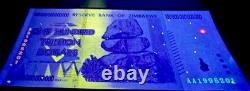 5 billets de 100 trillions de dollars du Zimbabwe 2008 AA P-91 neufs UNC monnaie zimbabwéenne avec certificat d’authenticité