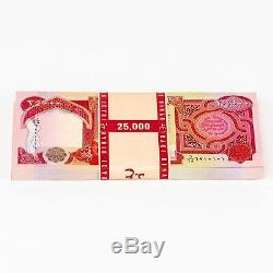 75000 New Dinar Billets 25000 Irakien Devise Ongecirculeerd 25k Iqd Argent