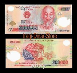 750 000 Dong du Vietnam 1 500 000 1 200 000 & 1 50 000 Billets Unc Devise Étrangère