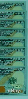 8 X $ 100 Sn Consécutive Étoile Billet De Cent Dollars Sequential Unc 2009 Monnaie Lot