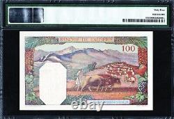 Algérie 100 Francs P85 1939-45 PMG64 Billet de banque Neuf de qualité Choice ALGÉRIENNE