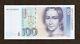 Allemagne 100 Marks P41 1989 Piano Fork Pre Euro Unc Billets De Banque Billets De Banque
