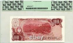 Argentine 100 Pesos 1976 Banco Gem Central Unc Pick 302 B Valeur Money Lucky 300 $