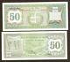 Aruba 50 Florin P4 1986 Drapeau Pays-bas Unc Rare Monnaie Argent Bill Billets De Banque