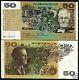 Australie 50 Dollars P47c 1979 Rat Chien Unc Satelite Monnaie Argent Bill Banknote