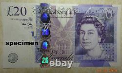 Banque d'Angleterre réelle billets de £20 vingt livres 2007 2012 2015 UNC-Fin