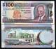 Barbade 100 Dollars P65 2000 Oiseau Cheval Phare Bateau Unc Monnaie Note