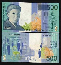 Belgique 500 FRANCS P-149 1998 Pré Euro Président RENE UNC Billet de Banque Monnaie Mondiale