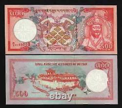 Bhoutan 500 NGULTRUM P-26 ND 2000 Millennium RARE Billet de banque UNC bhoutanais