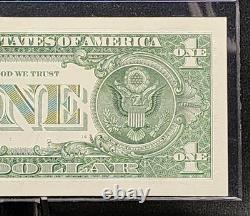 Billet de 1 dollar américain avec numéro de série fantaisie Unc True Binary Note11101100