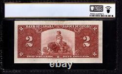 Billet de 2 $ de la BANQUE DU CANADA de 1937, CURRENCY BC-22c, PCGS B CHOIX À PEU PRÈS UNC AU 58