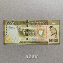 Billet de 5000 roupies du Sri Lanka 2015 P128c UNC monnaie colorée B999