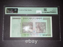 Billet de 50 billions de dollars du Zimbabwe PMG 66 EPQ 2008 Pick 90 Neuf de qualité gemme UNC