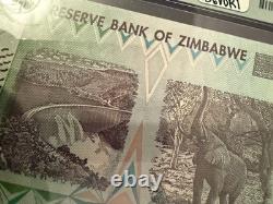 Billet de 50 billions de dollars du Zimbabwe PMG 66 EPQ 2008 Pick 90 Neuf de qualité gemme UNC