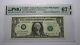 Billet De Banque Federal Reserve De 2003, Numéro De Série Répété, Pmg Unc67
