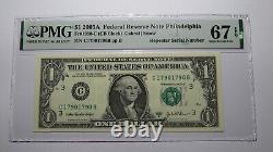 Billet de banque Federal Reserve de 2003, numéro de série répété, PMG UNC67