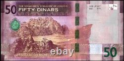 Billet de banque UNC de 50 dinars jordaniens du roi Abdullad II de Jordanie en 2022.