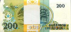 Billet de banque brésilien de 200 Cruzeiros Monde Monnaie Papier Devise p229 Lot (100 billets)